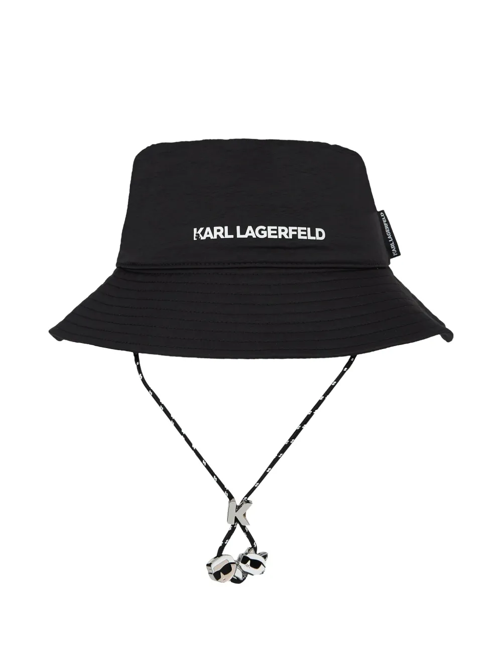 Karl Lagerfeld Vissershoed met Ikon-bedel - Zwart