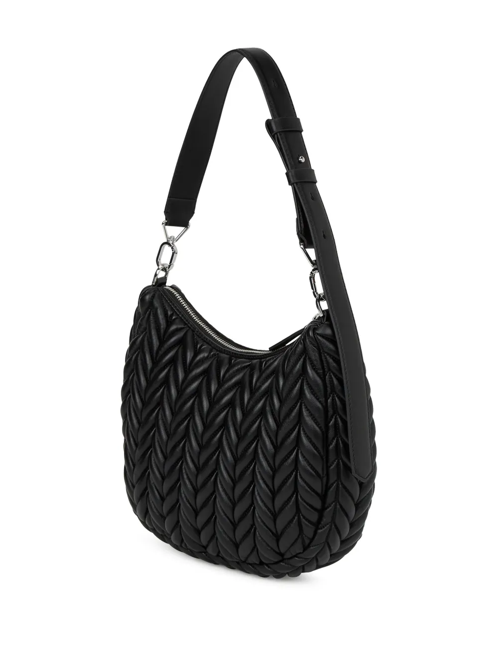 Karl Lagerfeld Small K/weave Tote Bag In Black