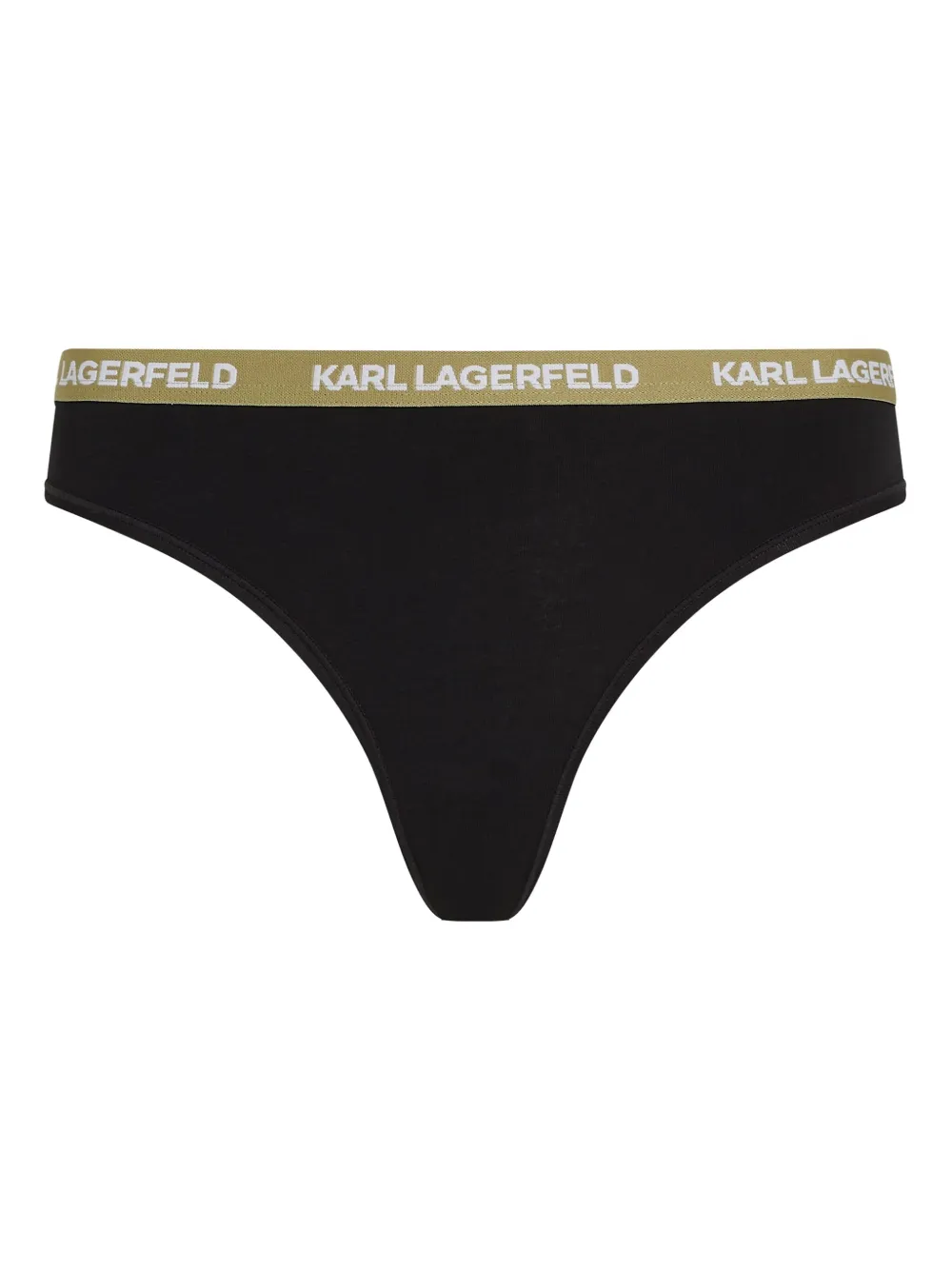 Karl Lagerfeld Tanga con banda logo - Nero