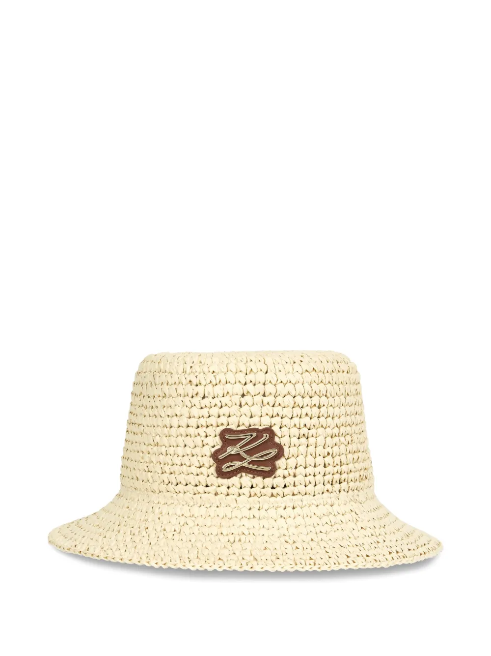 Karl Lagerfeld Cappello bucket all'uncinetto - Toni neutri
