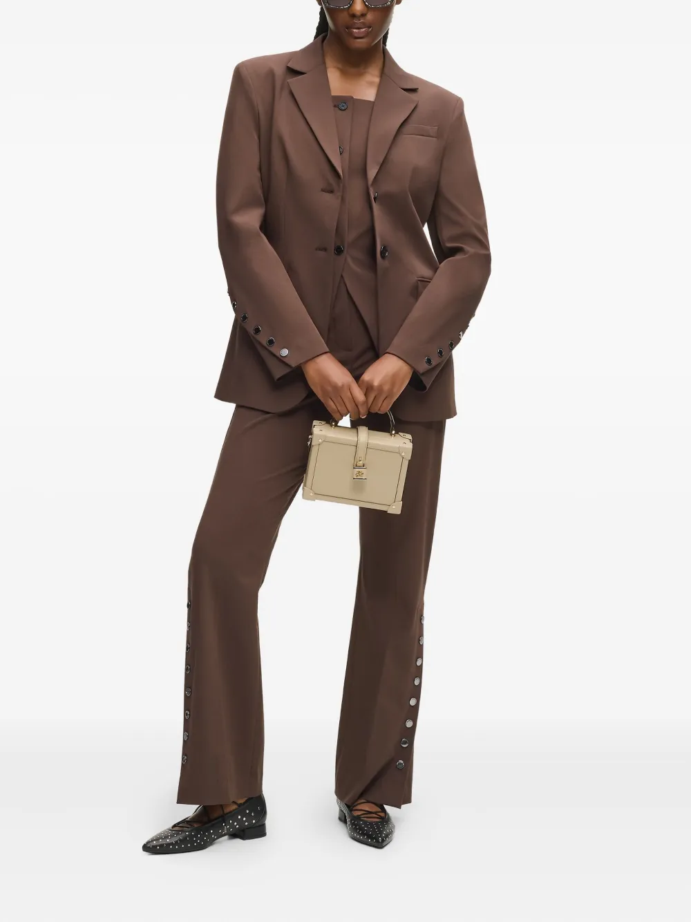 Karl Lagerfeld Crossbodytas met slot Beige