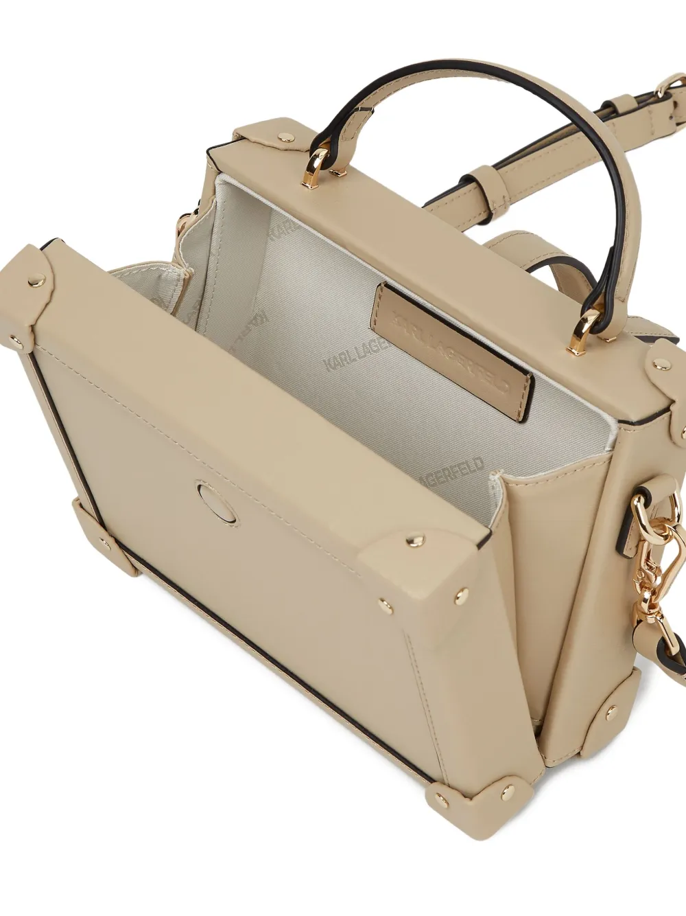 Karl Lagerfeld Crossbodytas met slot Beige