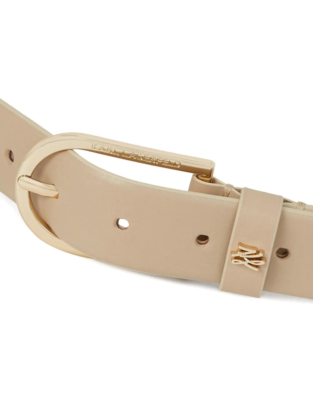 Karl Lagerfeld K Autograph speldenriem Beige