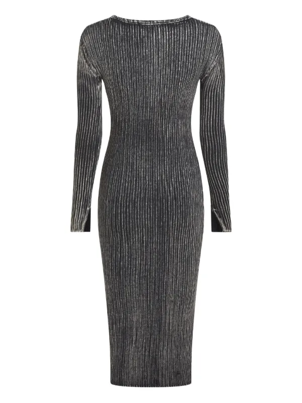 karl lagerfeld long sleeve dress KARL LAGERFELD PARIS Women's Printed Long Sleeves Dress