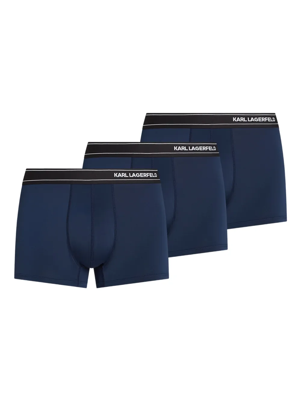 Karl Lagerfeld logo boxers (pack of three) | Blue | Image 1
