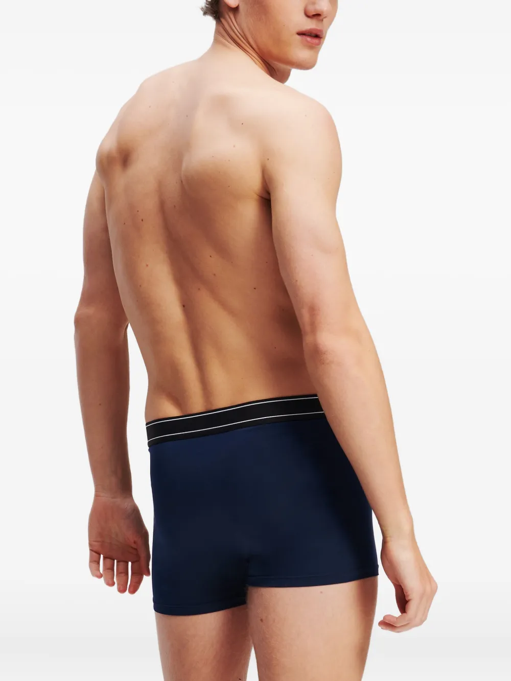 Karl Lagerfeld Drie boxershorts met logo Blauw