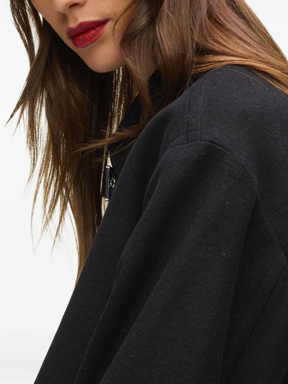 Karl Lagerfeld Signature Beanie Hat In Black