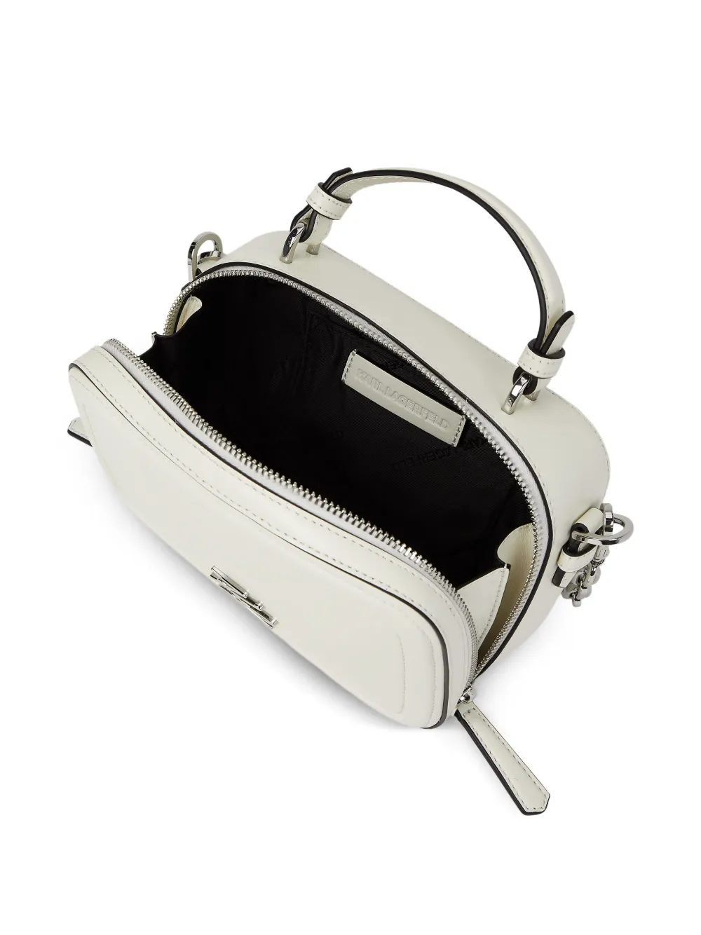 Karl Lagerfeld Crossbodytas met kettinghengsel Wit