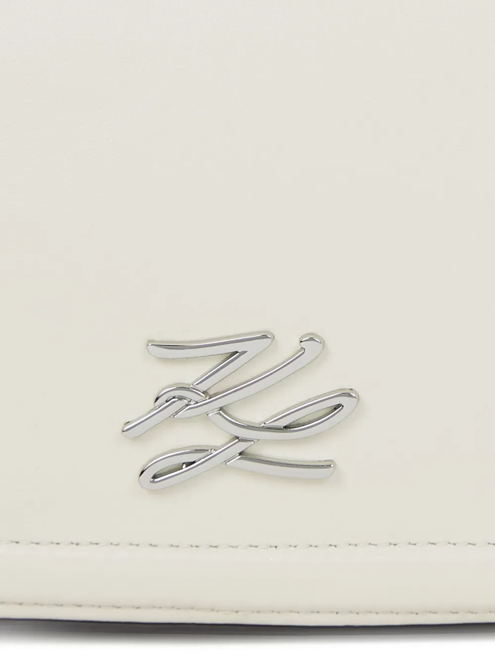 Karl Lagerfeld Crossbodytas met kettinghengsel Wit