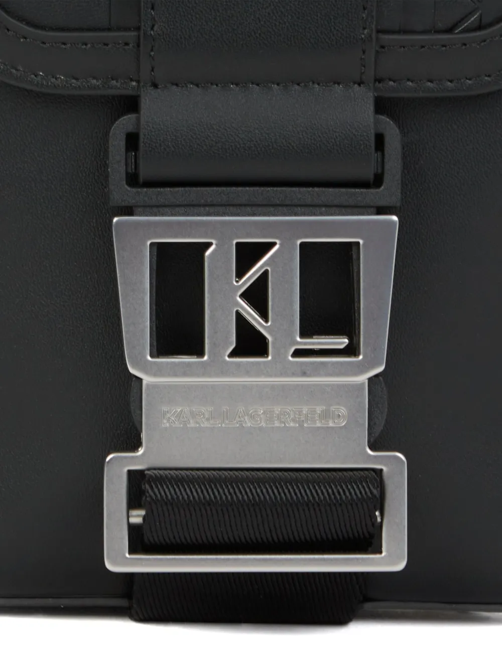 Karl Lagerfeld Messengertas met logoplakkaat Zwart