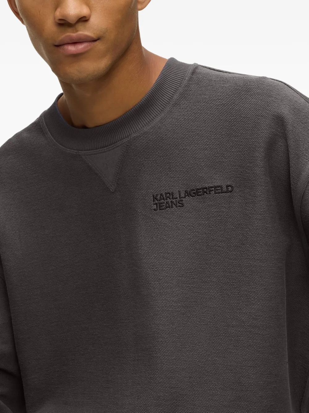 Karl Lagerfeld Jeans Sweater met logoprint Grijs