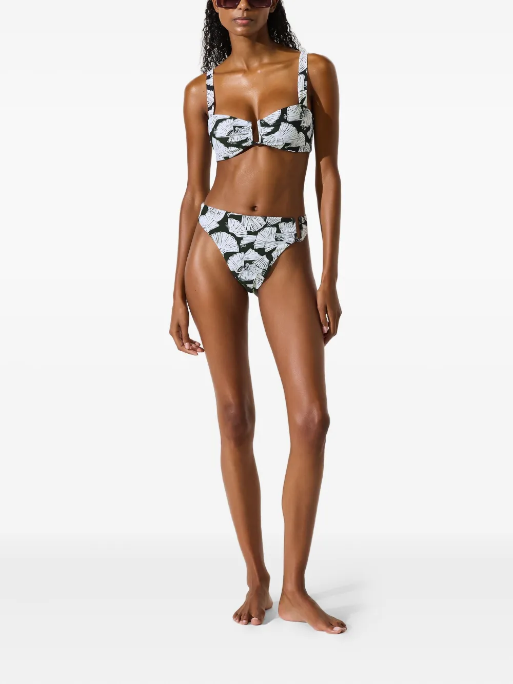 Karl Lagerfeld fan-print bikini top | Bikinis | Image 2