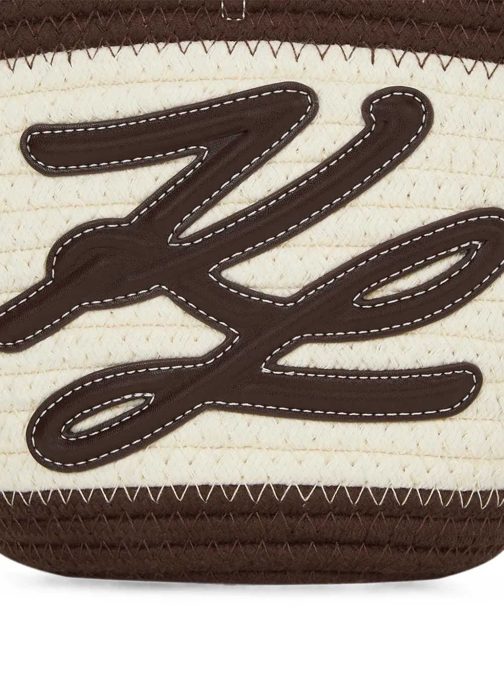 Karl Lagerfeld K Autograph kleine shopper Beige