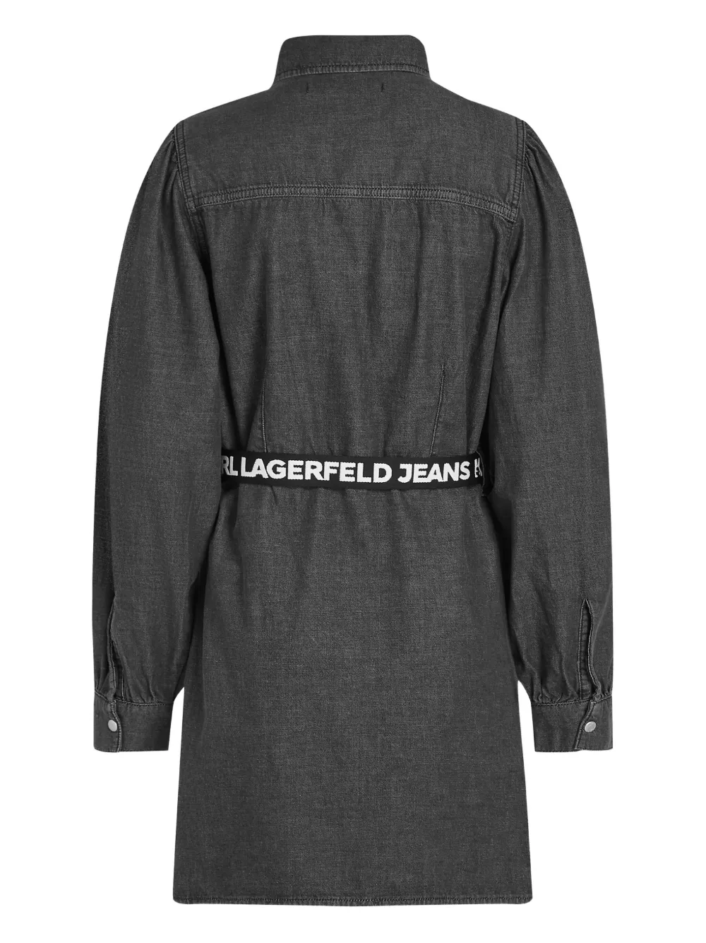 Karl Lagerfeld Jeans Spijkerjurk met ceintuur Grijs