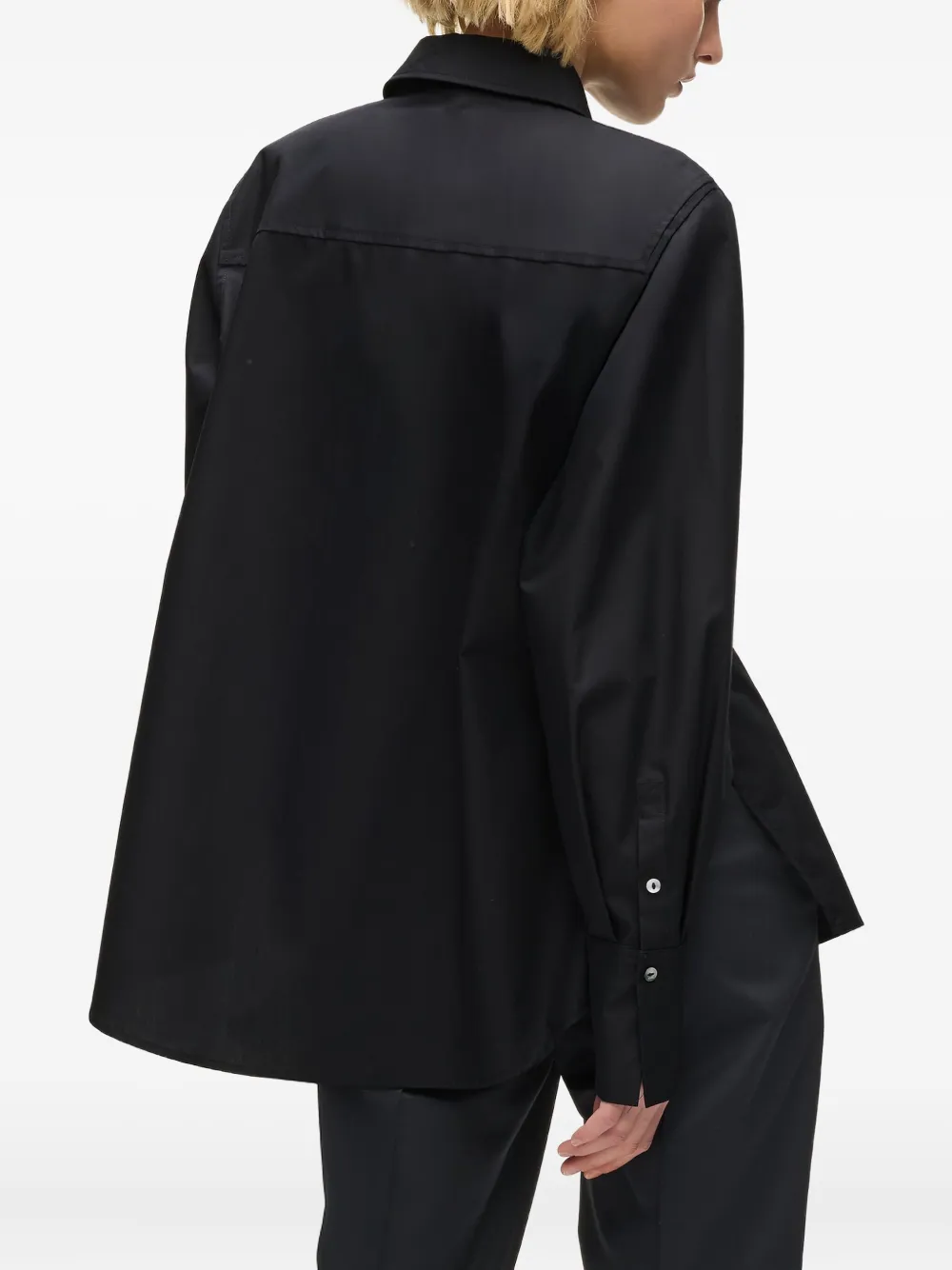 Karl Lagerfeld Karl blouse met letter-knopen Zwart