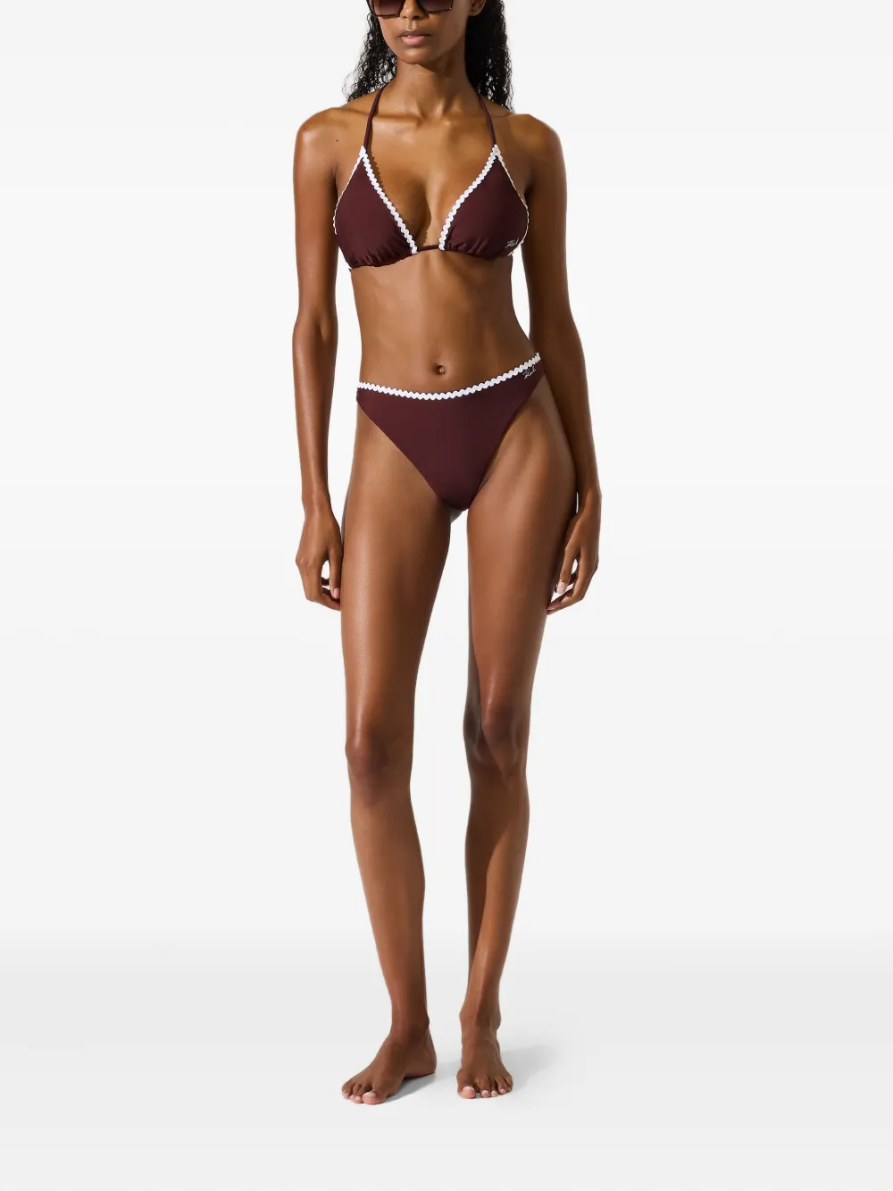 Karl Lagerfeld Bikinislip met logoprint Rood