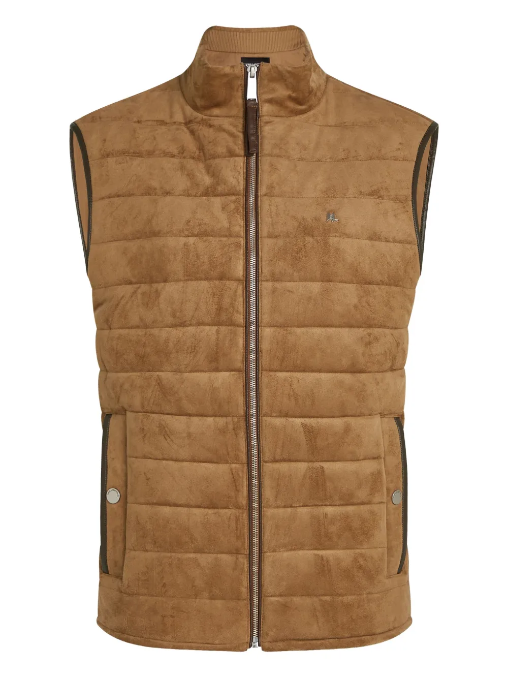 Karl Lagerfeld gilet matelassé en daim artificiel | marron | Image 1