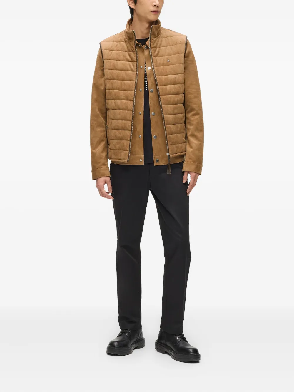 Karl Lagerfeld gilet matelassé en daim artificiel | Gilets & vestons | Image 2