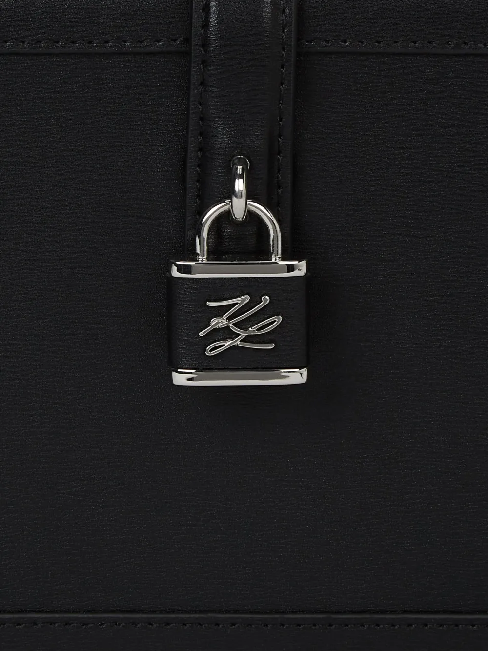 Karl Lagerfeld K Autograph koffer met hangslot Zwart