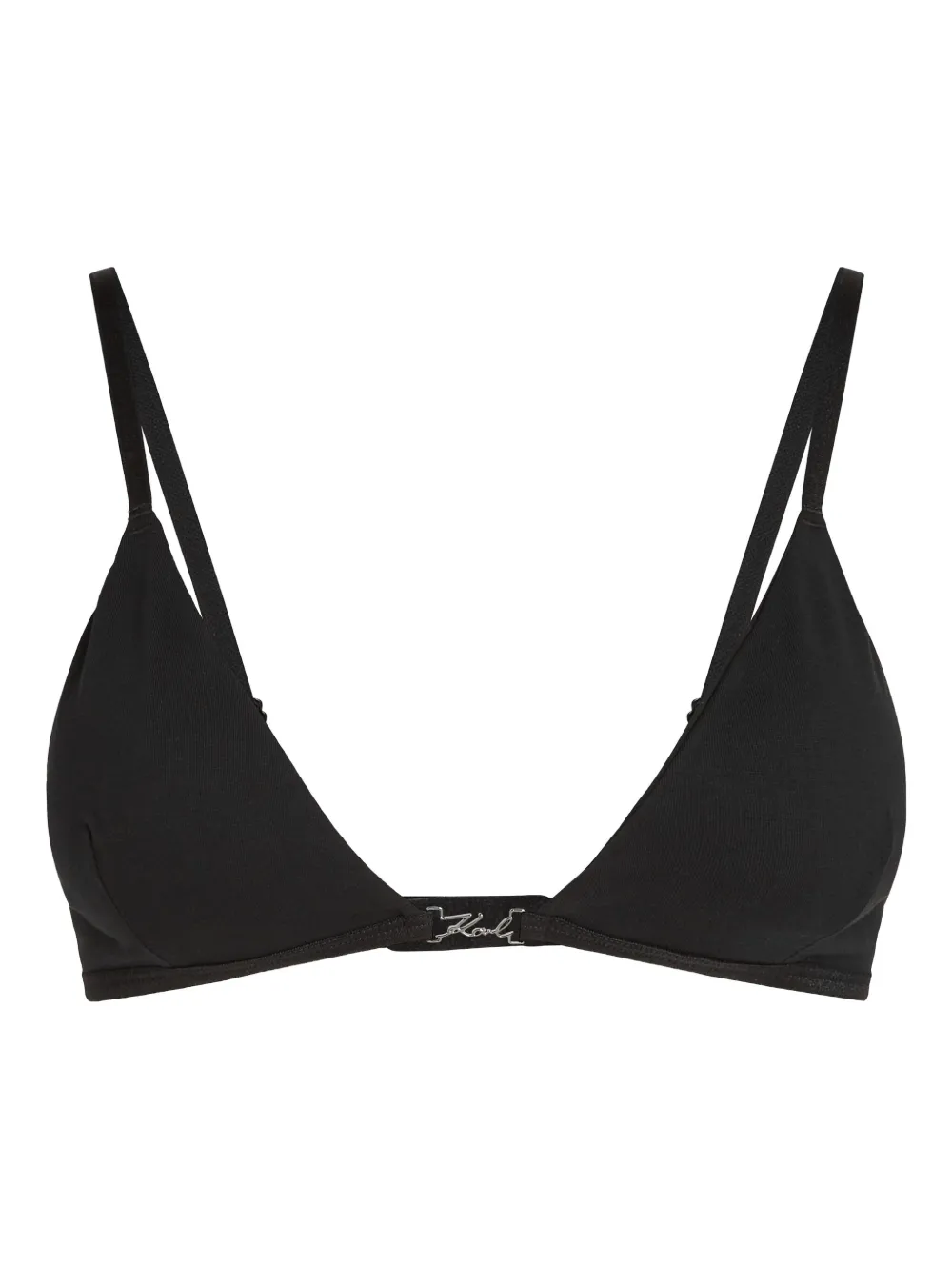 Karl Lagerfeld ^ bralette a triangolo - Nero