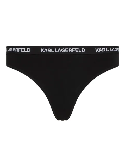 Karl Lagerfeld logo-waistband briefs (pack of three)