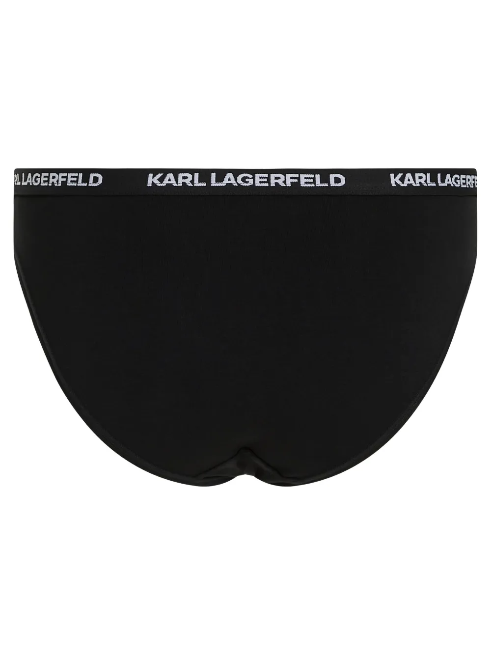 Karl Lagerfeld Drie slips met logoband Zwart