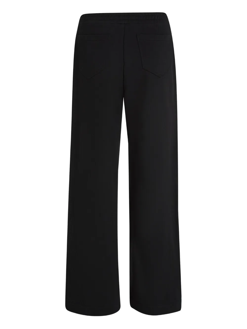 Karl Lagerfeld Jeans Denim-panelled Track Pants In Black