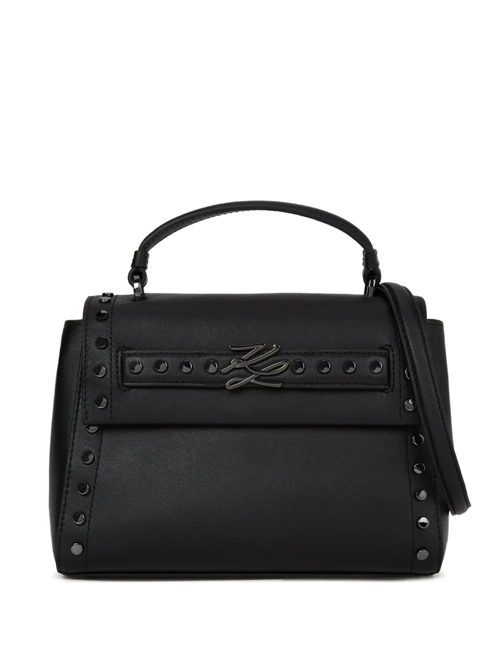 Karl Lagerfeld K/Autograph stud-embellished tote bag - Nero