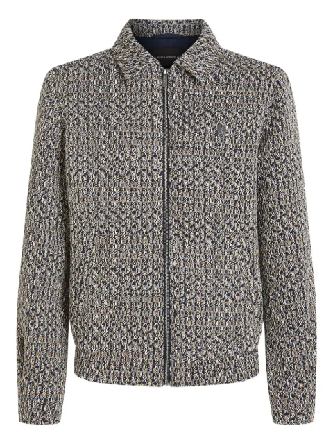 Karl Lagerfeld zip-up bouclé jacket
