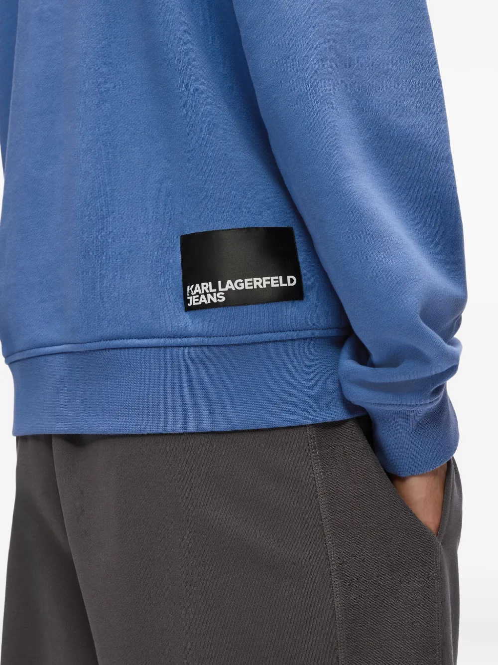 Karl Lagerfeld Jeans Sweater met logo Blauw