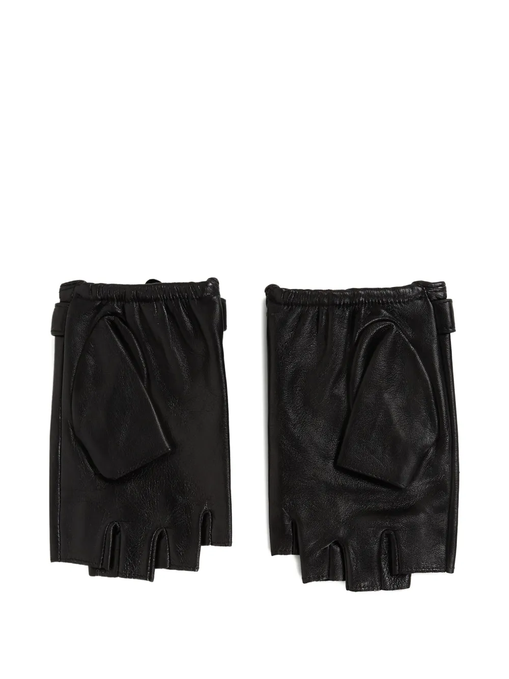 Karl Lagerfeld Signature verfraaide vingerloze handschoenen - Zwart