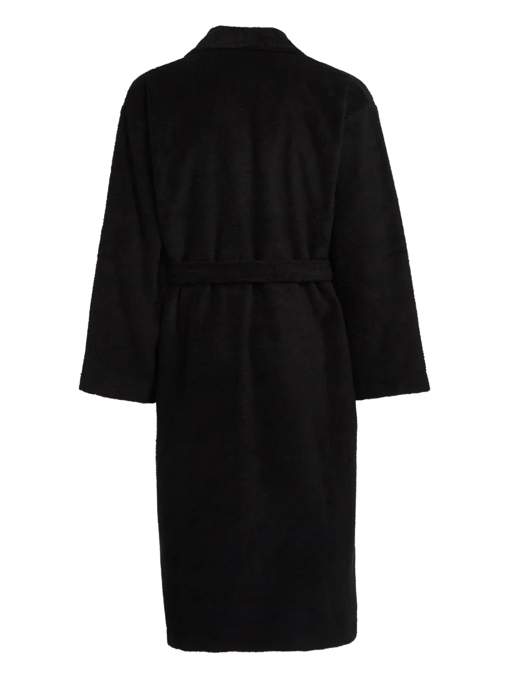 Karl Lagerfeld Badjas met geborduurd logo Zwart