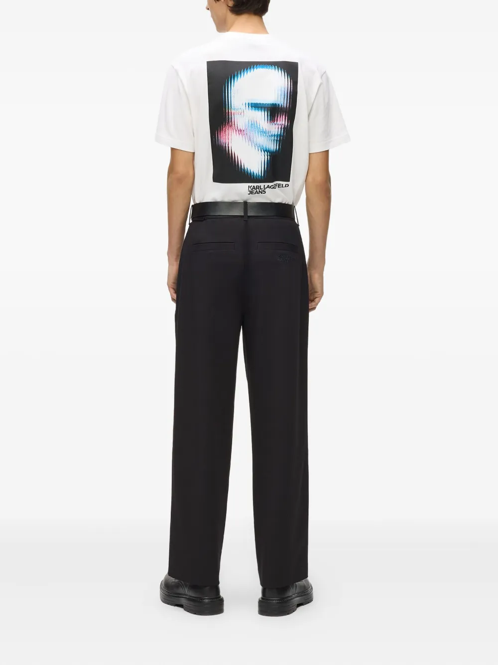 Karl Lagerfeld Jeans Broek met knoopsluiting Zwart