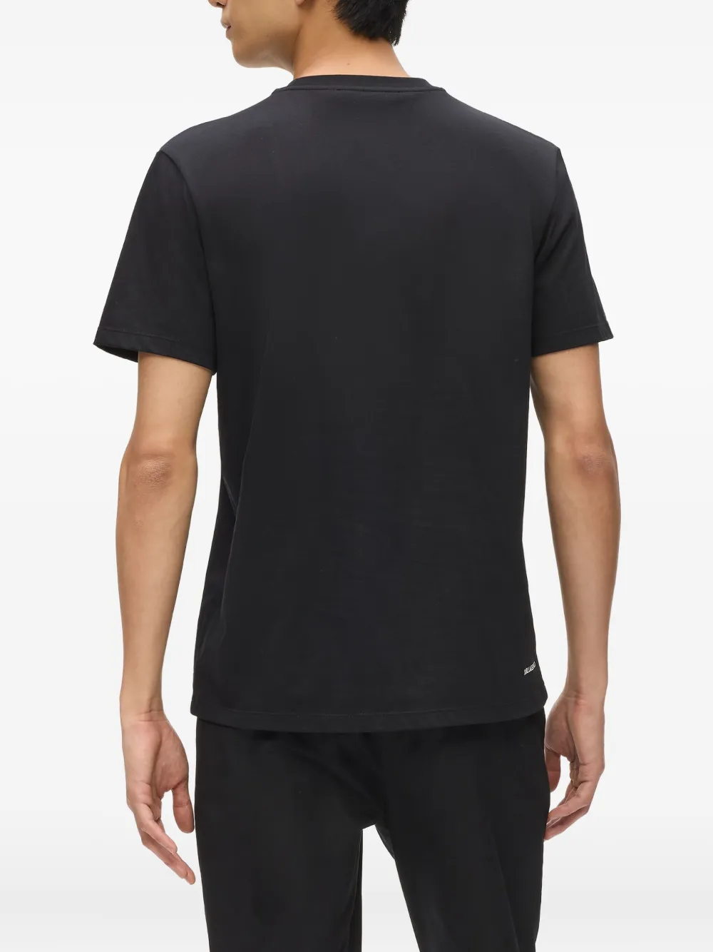 Karl Lagerfeld DNA T-shirt met studs en monogram Zwart