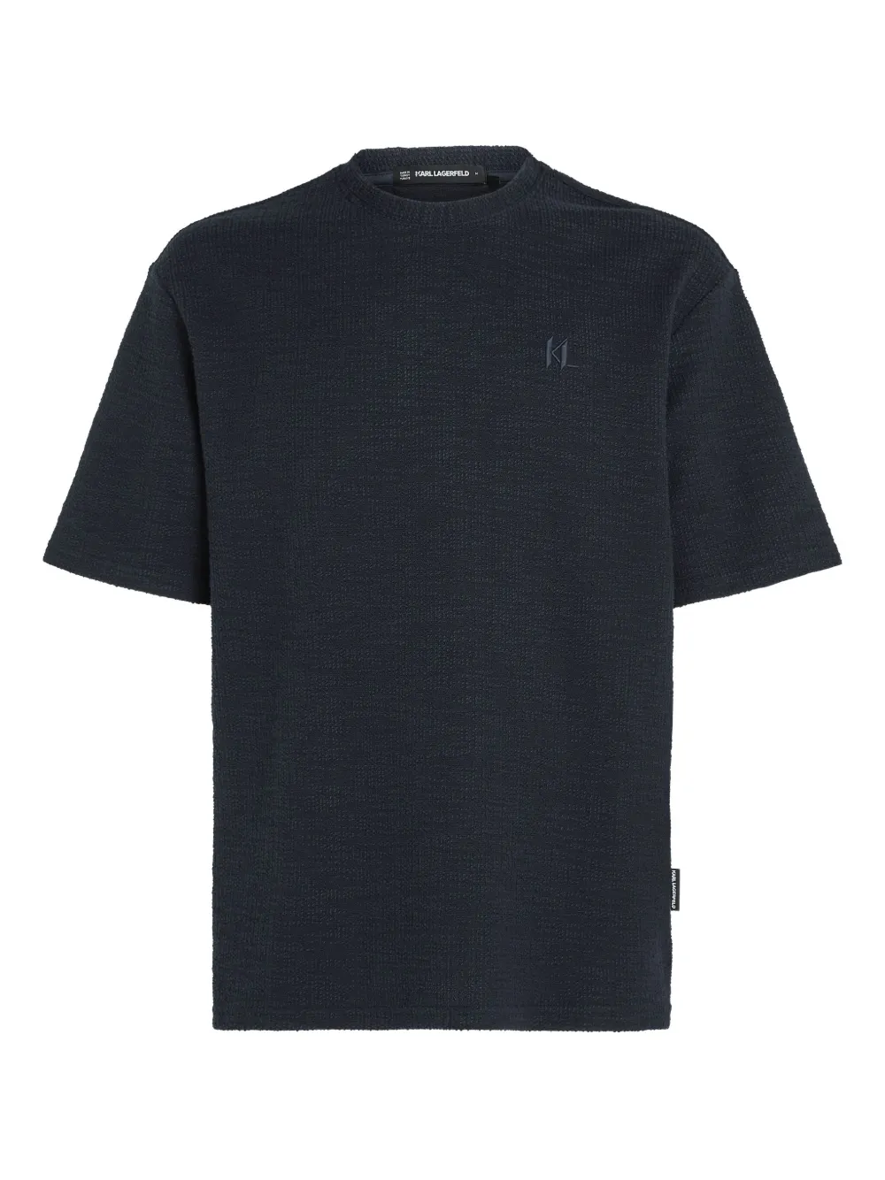 Karl Lagerfeld Bouclé T-shirt In Blue