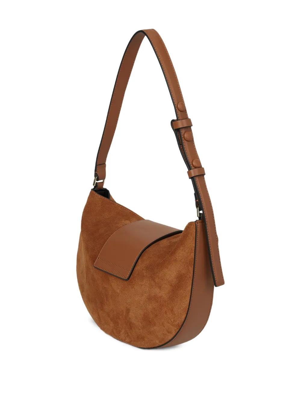 Karl Lagerfeld S/signature Shoulder Bag In Brown