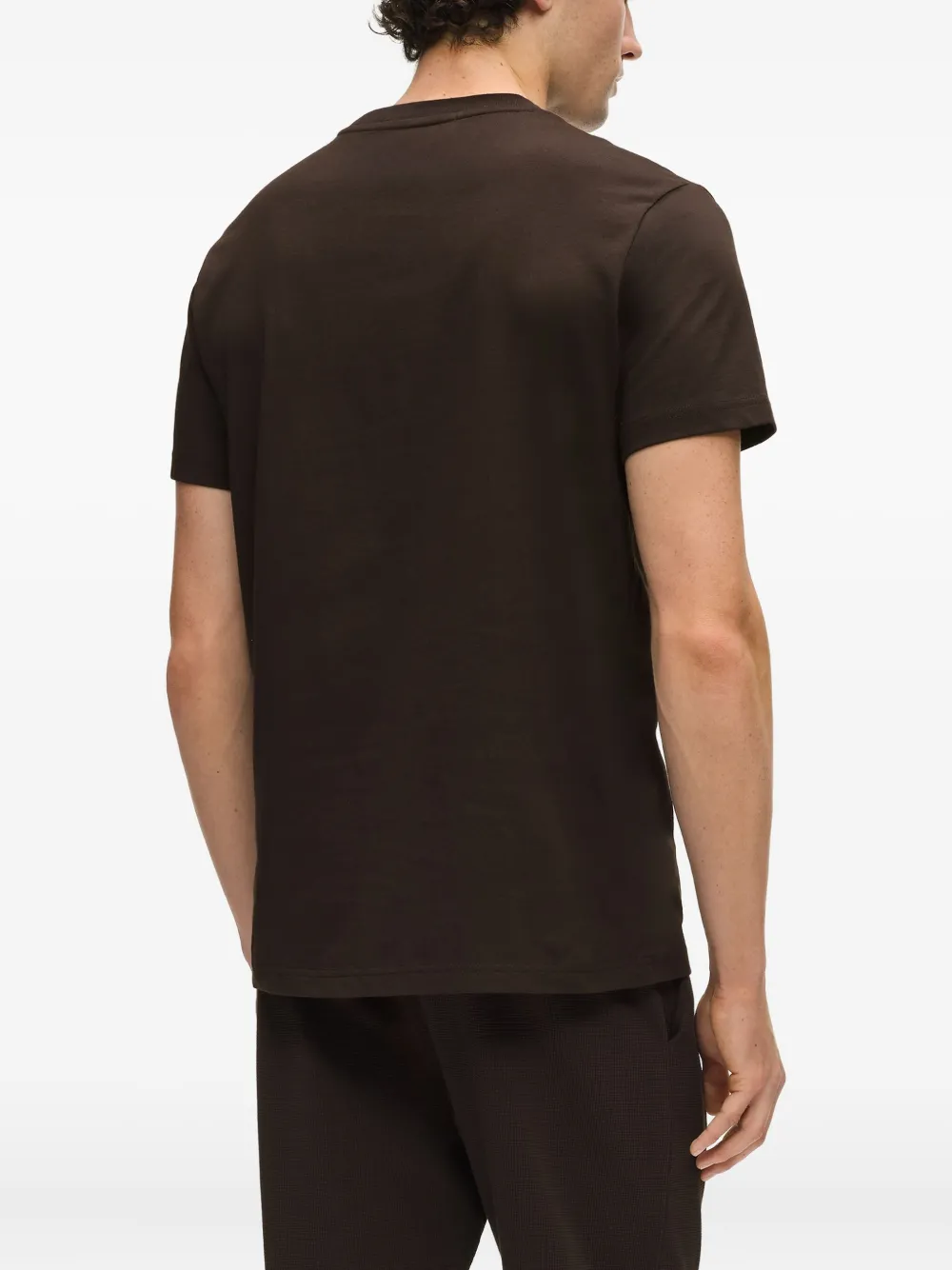 Karl Lagerfeld Crew-neck T-shirt In Brown