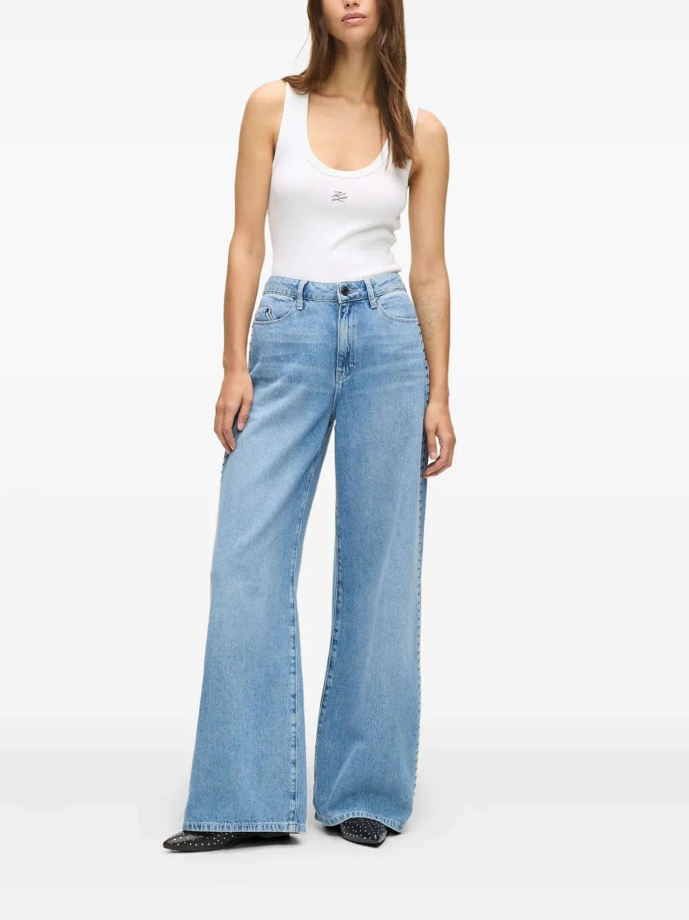 Karl Lagerfeld Jeans met studs - Blauw