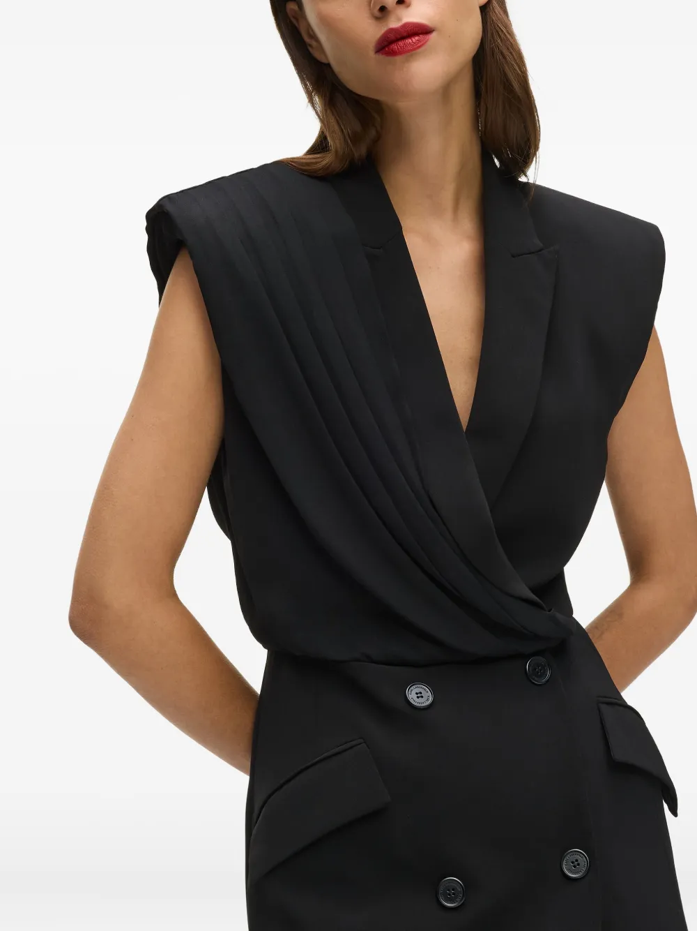 Karl Lagerfeld DNA mini-blazerjurk Zwart