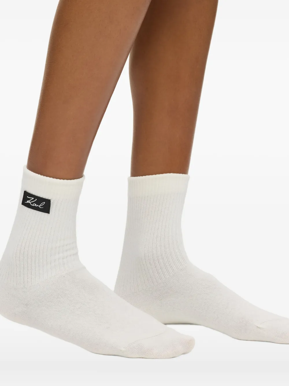 Karl Lagerfeld Signature-logo socks (pack of two) | Image 2