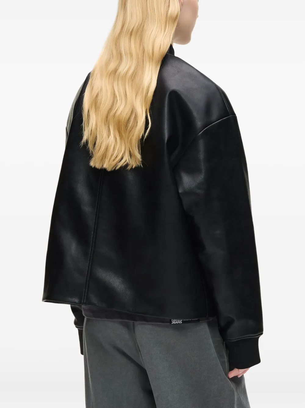 Karl Lagerfeld Jeans Bomberjack met logodetail Zwart