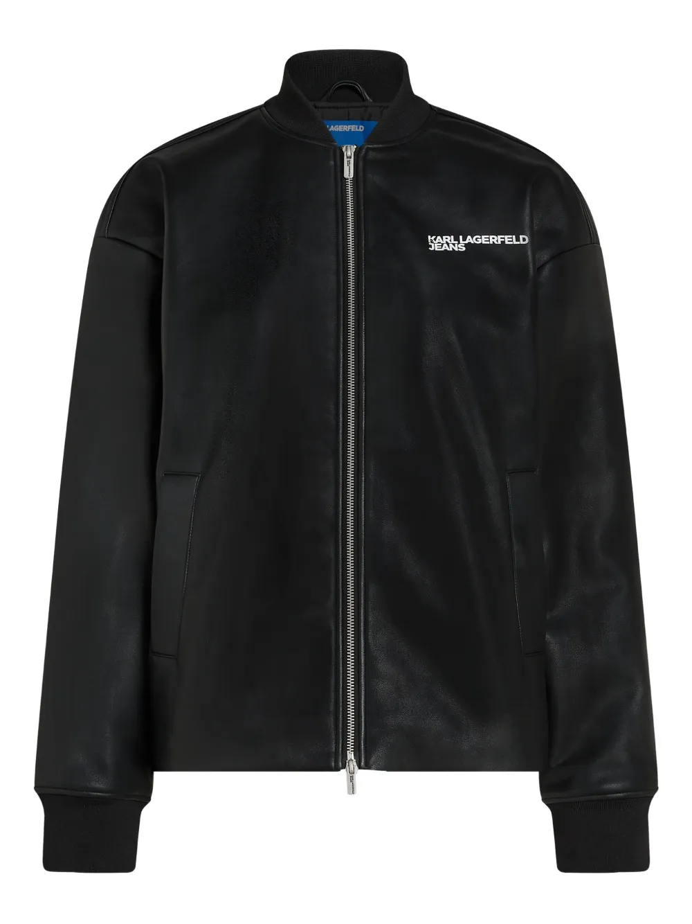 Karl Lagerfeld Jeans Bomber con dettaglio logo - Nero