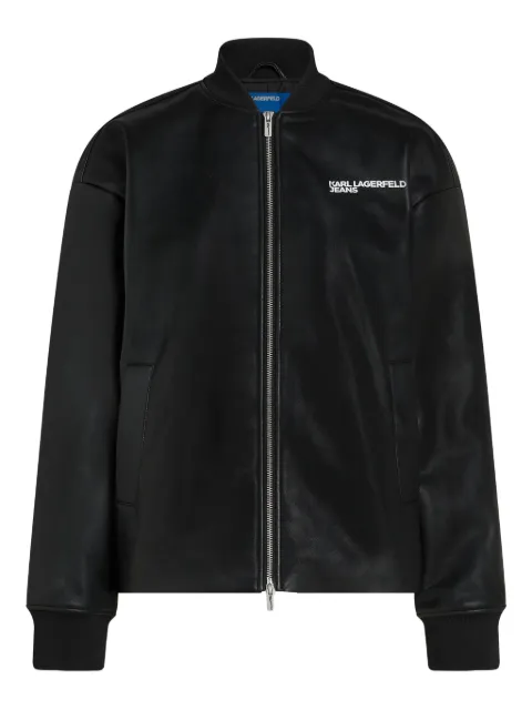 Karl Lagerfeld Jeans logo-detail bomber jacket