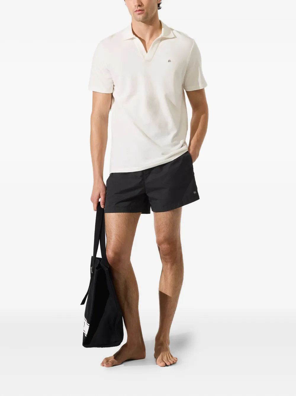 Karl Lagerfeld shorts de playa con cordones en la pretina | Shorts de playa | Image 2