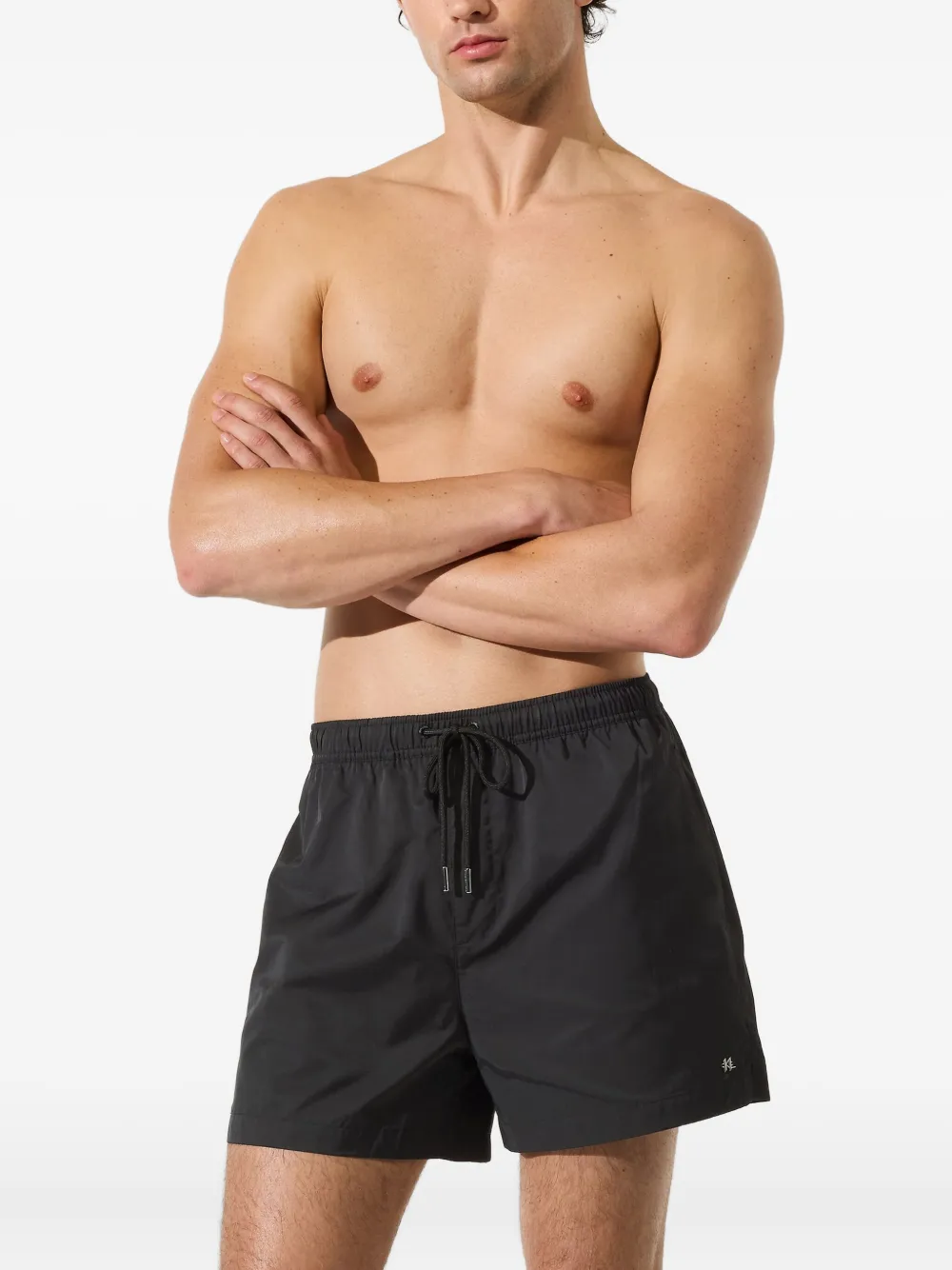 Karl Lagerfeld Zwembroek met trekkoord Zwart