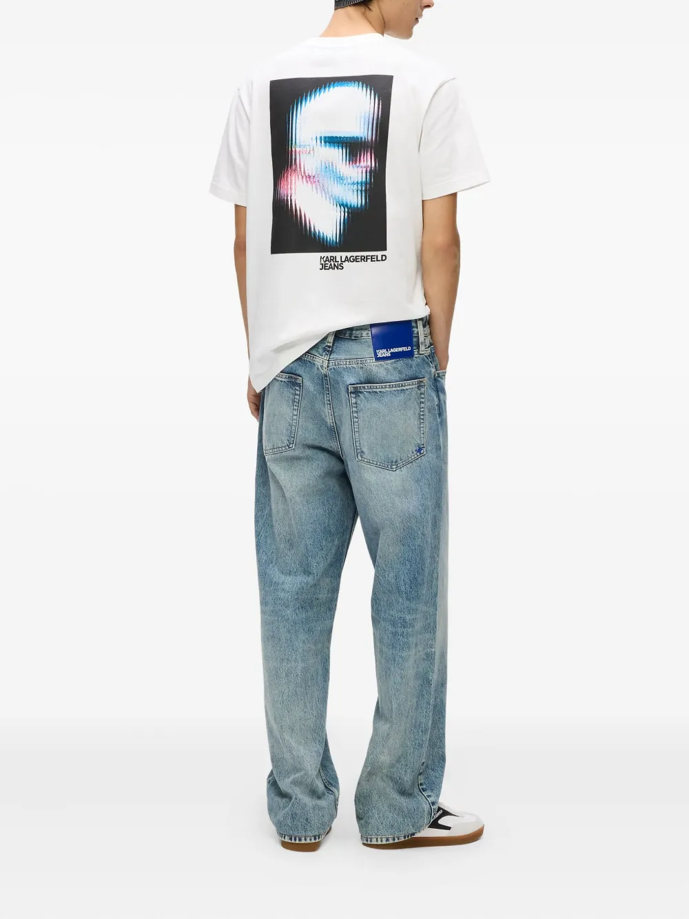 Karl Lagerfeld Jeans met vijf zakken Blauw