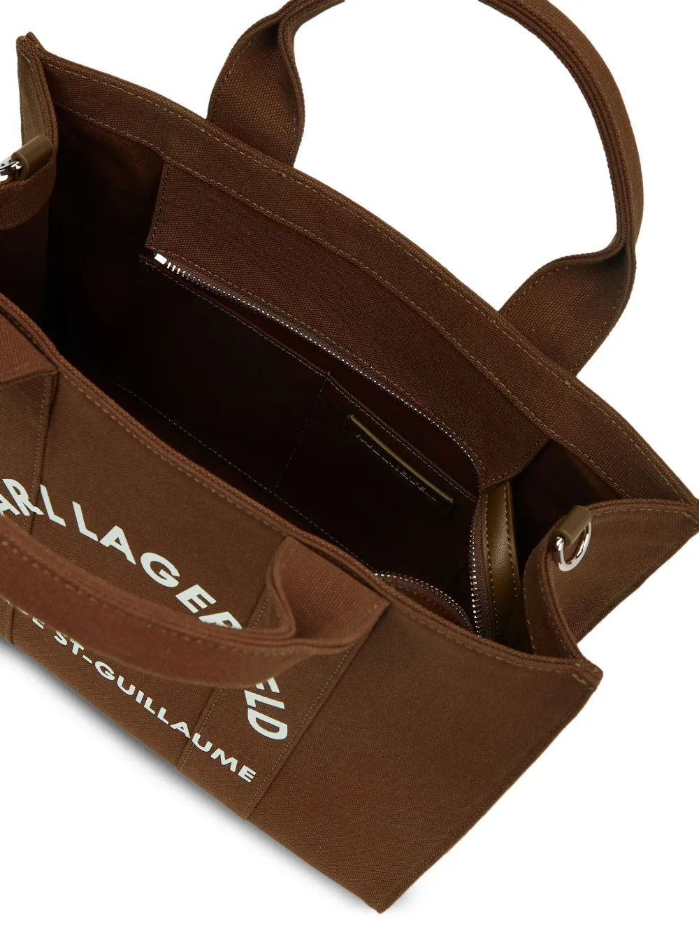 Karl Lagerfeld Medium Rue St-guillaume Tote Bag In Brown