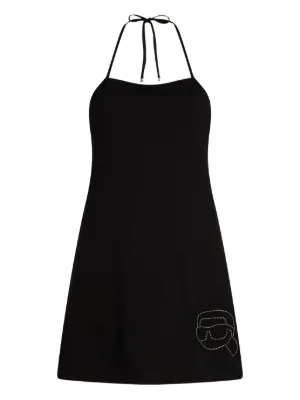 KARL LAGERFELD DNA SIGNATURE SEMI-SHEER COVER UP - Accessoire de plage