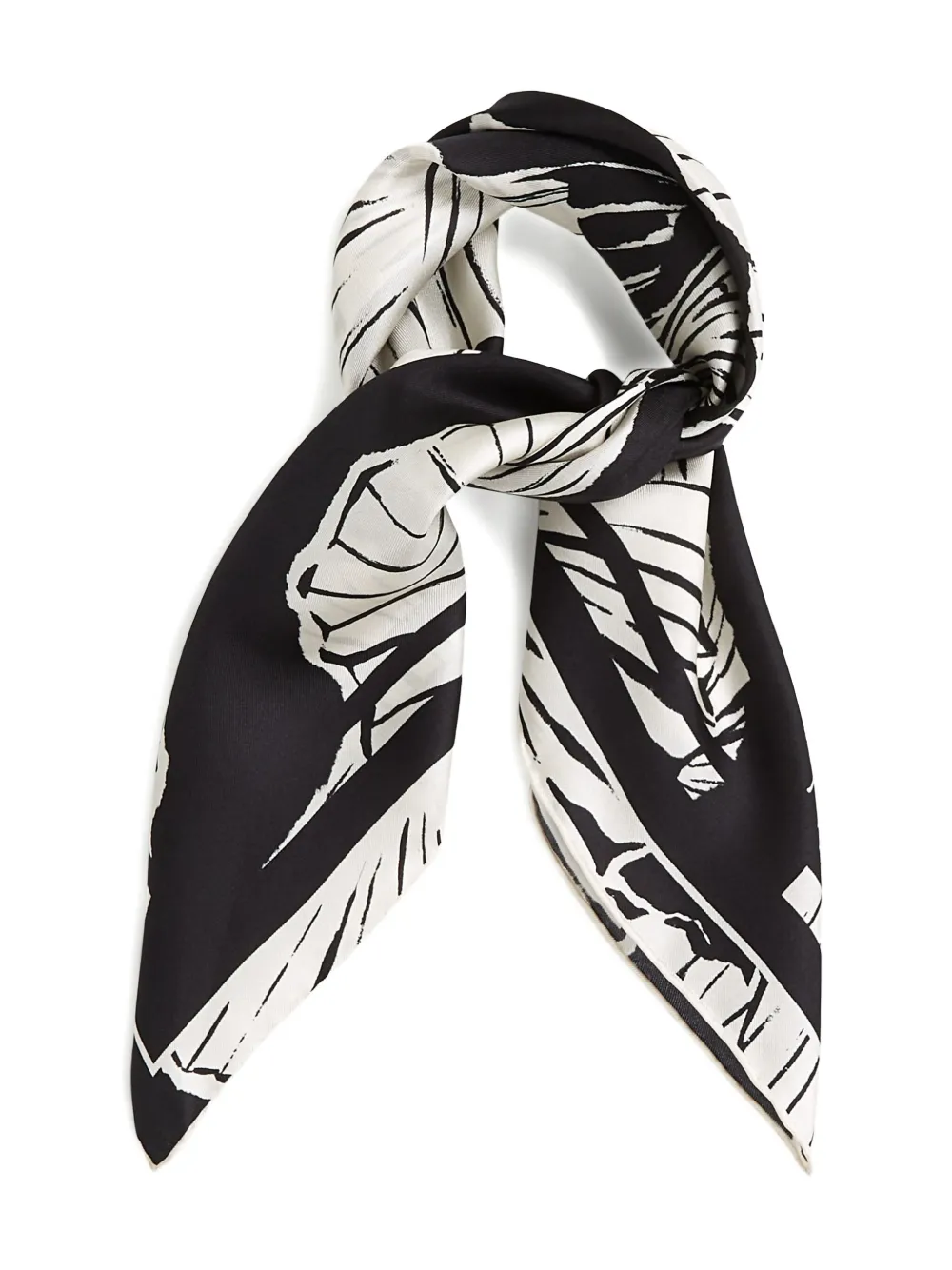 Karl Lagerfeld Signature sjaal met print - Zwart