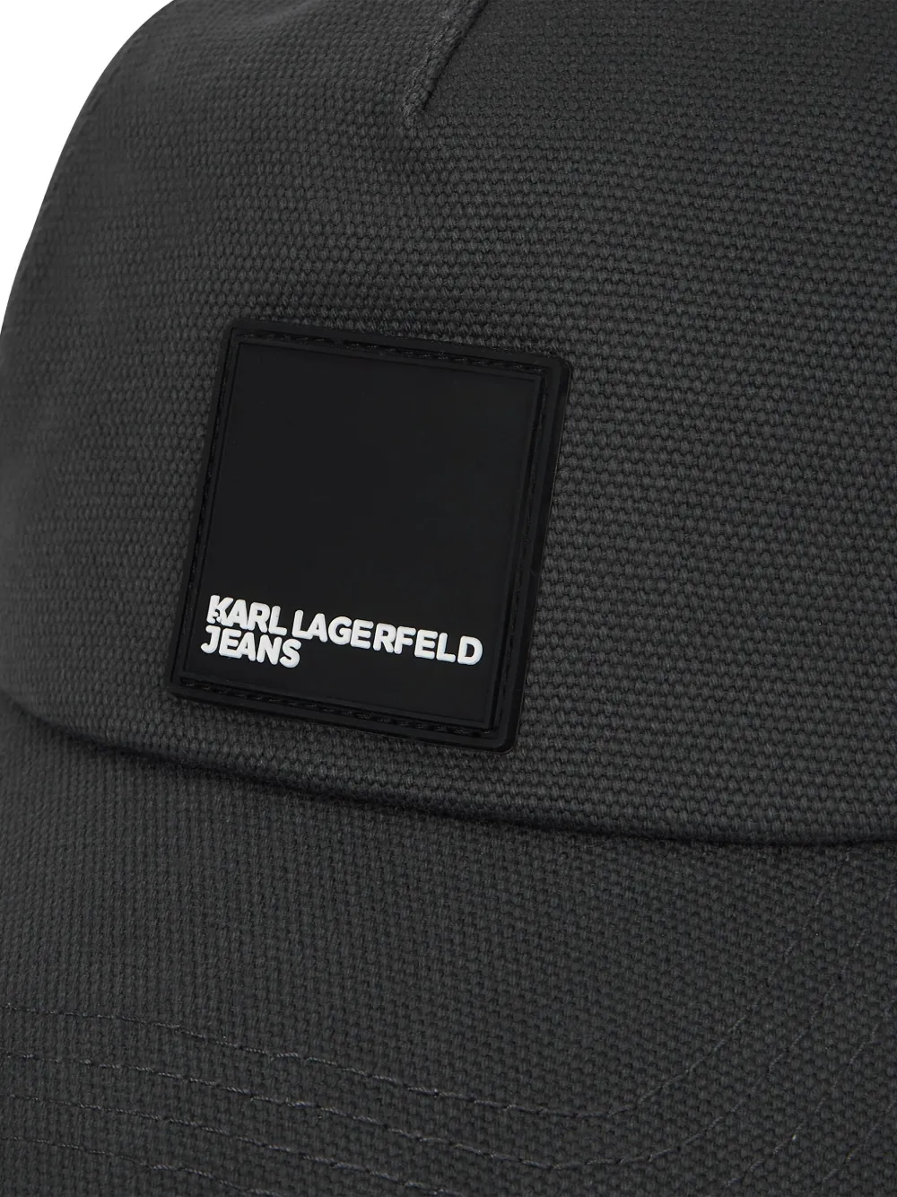 Karl Lagerfeld Jeans Pet met logopatch Zwart